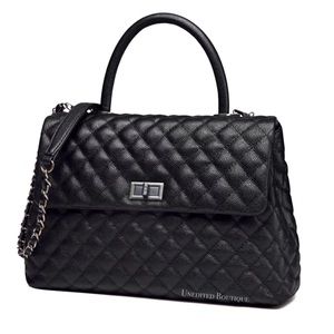 Leather Collection - Top Handle Satchel Handbag